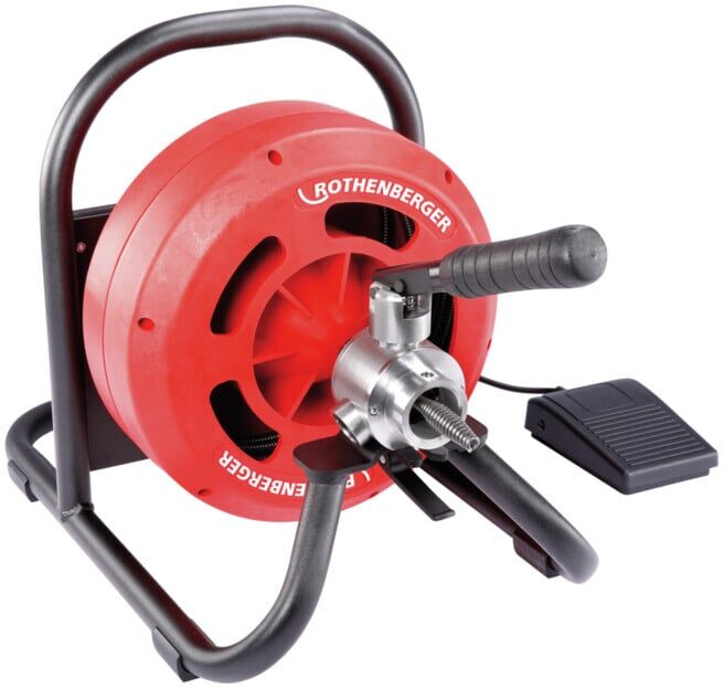 Machine à nettoyer les tuyaux de tambour Rothenberger RODRUM S 13 EU 230 V avec jeu d'outils (1000001257)