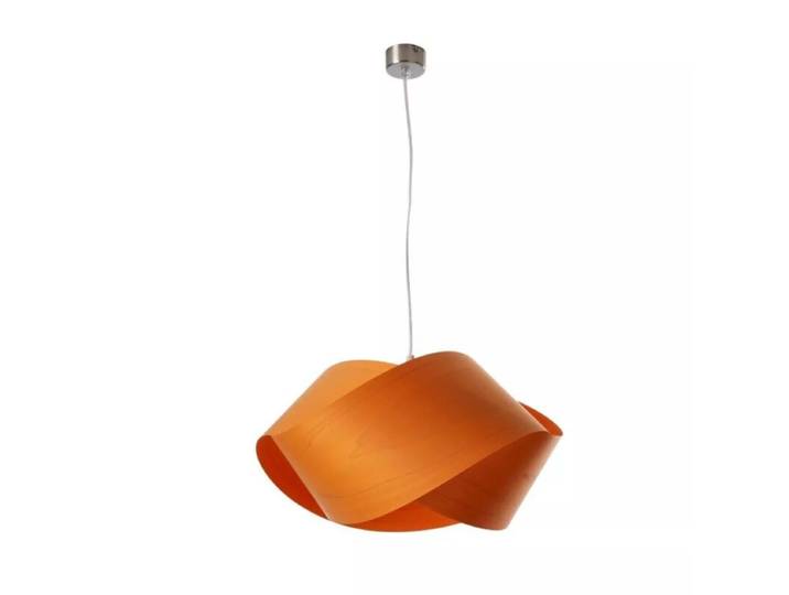 LZF Pendelleuchte Nut - Orange (Orange) , Weiß Natur, Skandinav