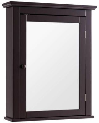 Costway Bathroom Wall Mounted Storage Mirror Medicine Cabinet