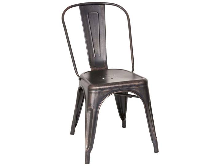 Stuhl Vantaggio Comfort stapelbar Schwarz/Goldfarben