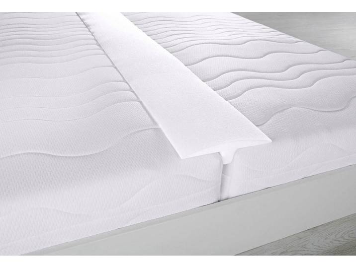 Matratzenkeil FAN Liebesbrücke - Bettbrücke- für Besucherritze , weiss (weiß), B:25cm H:6,5cm L:197cm, Bezug: 100% Polyurethan, Matratzenzubehör, Matratzenkeil, Verbindet zwei Matratzen als Lückenfüller