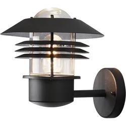 Konstsmide Wandleuchte Modena, schwarz lackiert, klares Glas (7302-750)