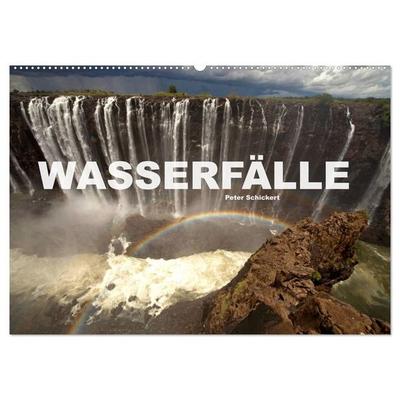 Wasserfälle (Wandkalender 2027 DIN A2 quer), CALVENDO Monatskalender
