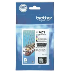 Brother Tintenpatronen-Set »LC-421VAL« schwarz