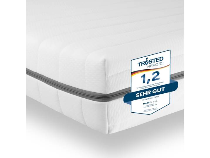 Matelas ergonomique ferme en mousse froide à 7 zones 140x200cm