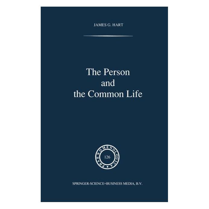 Springer The Person and the Common Life (Englisch, Softcover, J. G. Hart) (61514747)