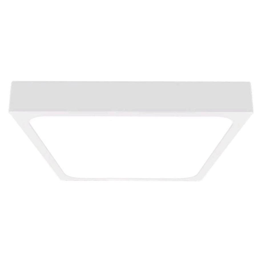 V-Tac VT8624WSQ 24W LED Domleuchte Quadratischer weisser Rahmen 4000K IP44 (2400 lm) (7628)