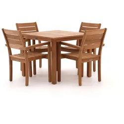 + 10 % Kassenrabatt | Sunyard Liverpool 90 cm Gartenmöbel-Set 5-teilig stapelbar