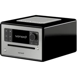Sonoro Elite (DAB, DAB+, FM, Bluetooth, WLAN), Radio, Silber, Schwarz