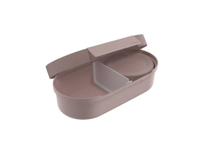Lunchbox SIGG Lumo , beige (rosa), B:12,5cm L:25cm, Polyprophylen (PP), Lebensmittelaufbewahrungsbehälter, Lunchbox