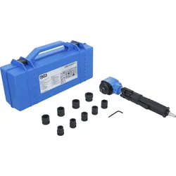 BGS Druckluft-Schlagschrauber | abgewinkelt & Kraft-Steckschlüssel-Satz | 12,5 m...