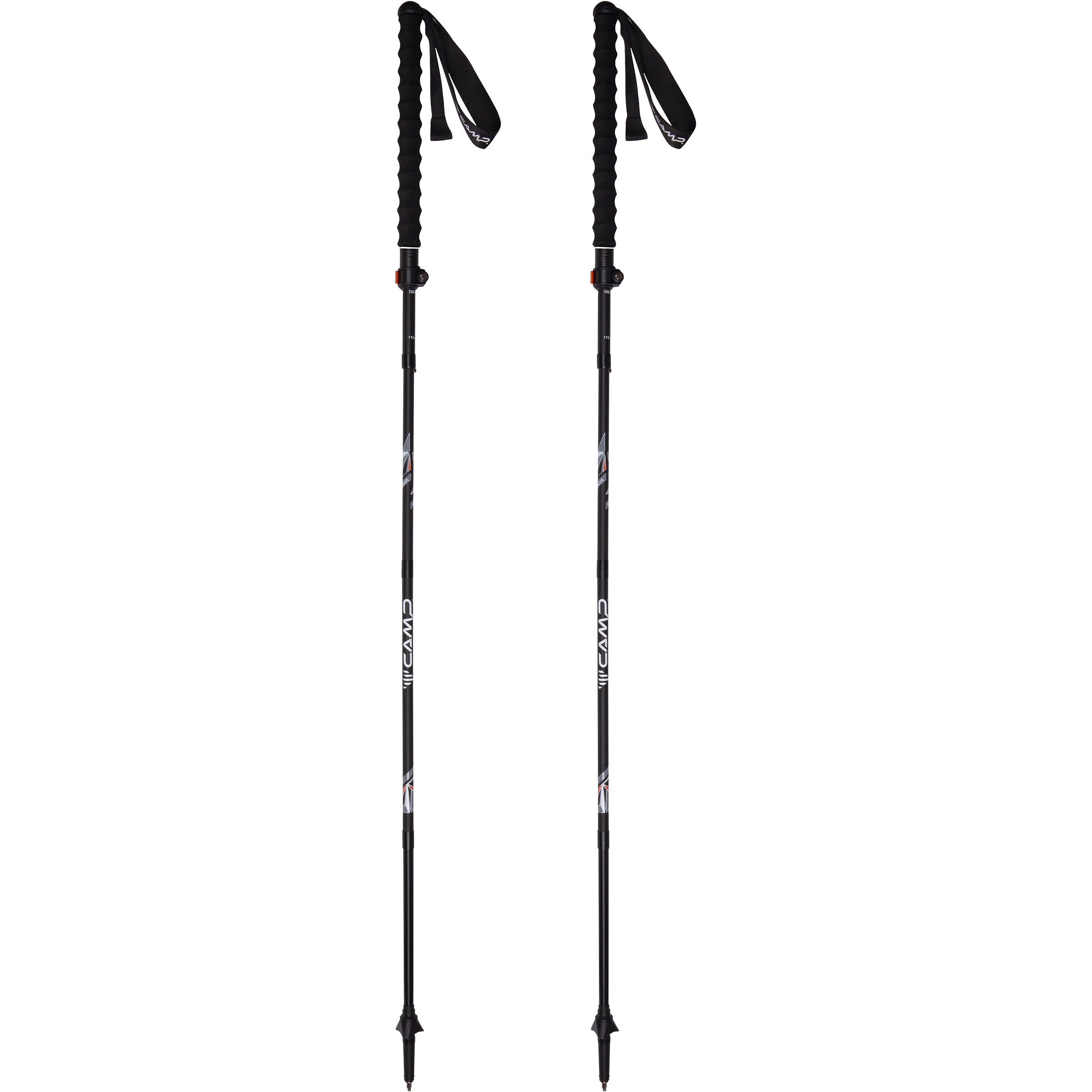 Camp Sky Carbon Plus Trekkingstöcke Wanderstöcke & Trekkingstöcke schwarz Größe 115-135cm Trekking