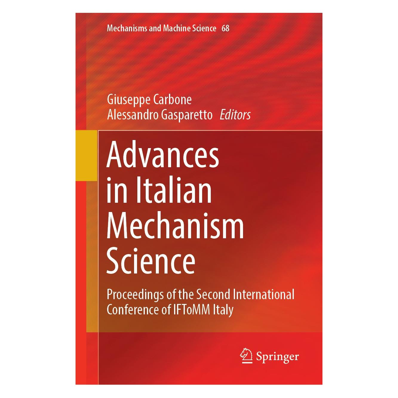 Springer Advances in Italian Mechanism Science (Englisch, Hardcover, Alessandro Gasparetto, Giuseppe Carbone) (9783030033194)