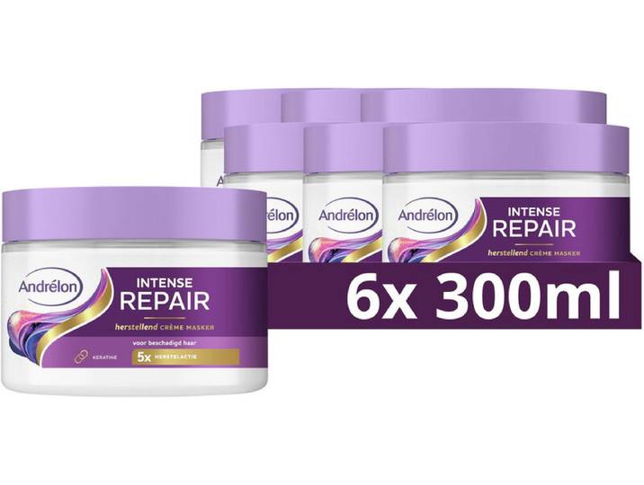 Andrélon Haarmasker - Intense Repair 6 x 300 ml (6-pack)