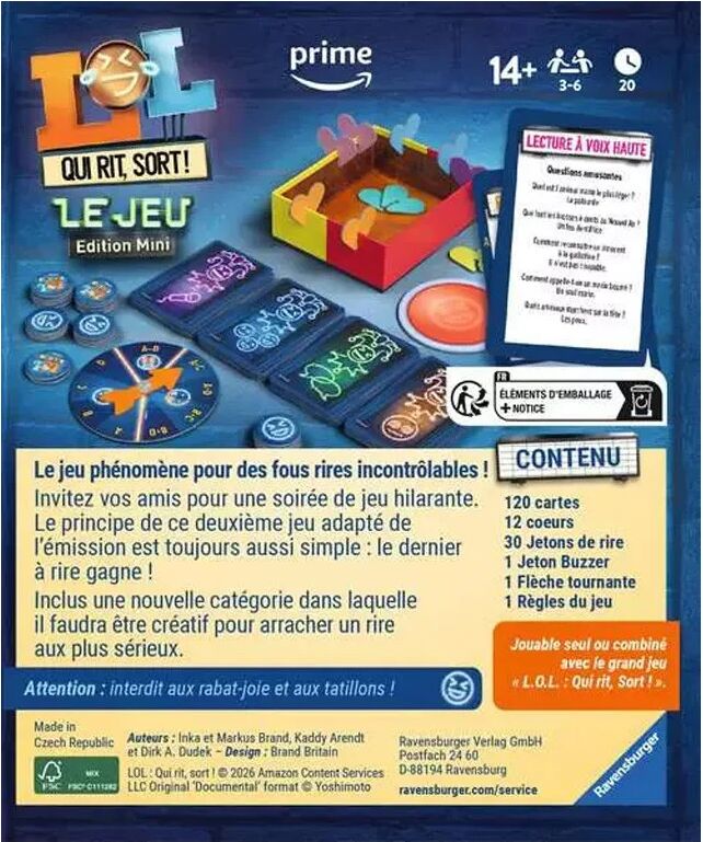 Ravensburger LOL Qui rit Sort Mini Édition