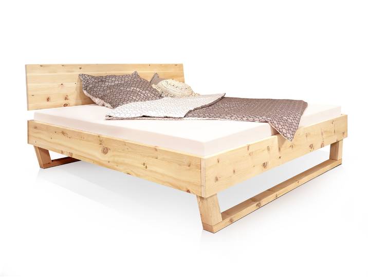 ZABINO Holz-Kufenbett aus Zirbe, Material Massivholz, ohne