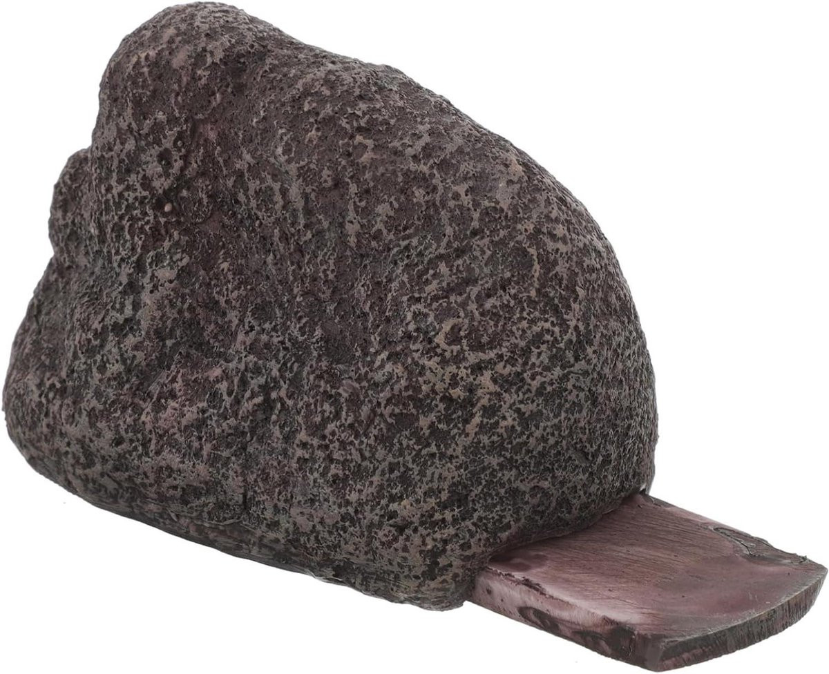 Sleutelverberger Nepsteen - Grijs sleutelkastje voor buiten - Weerbestendig hars - 7 x 7 x 7 cm