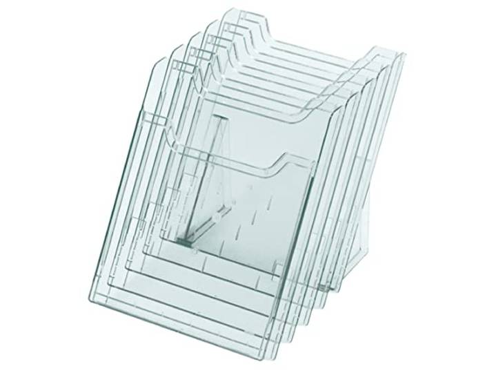 Exacompta Distributeur de prospectus sur table Cristal