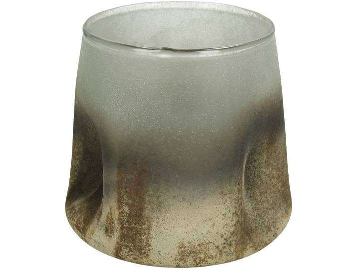 Windlicht Ludmila - Farbe: grau - Material: Glas - 142