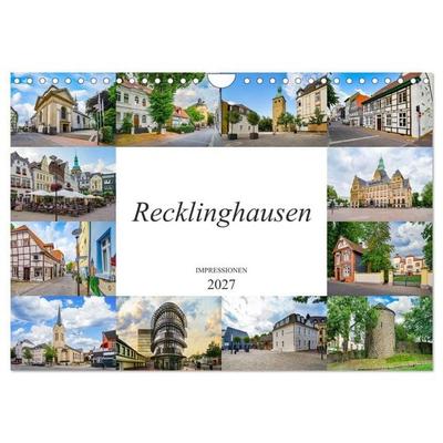 Recklinghausen Impressionen (Wandkalender 2027 DIN A4 quer), CALVENDO Monatskalender