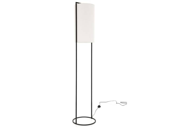 Lampadaire en métal noir, H: 164cm