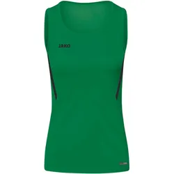 JAKO Challenge Tanktop Damen sportgrün/schwarz 36