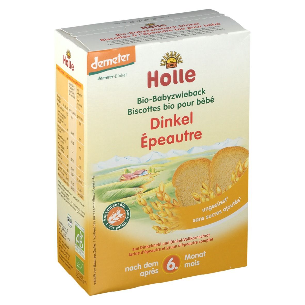 Holle Bio Baby Dinkel Zwieback 200 g Sonstige