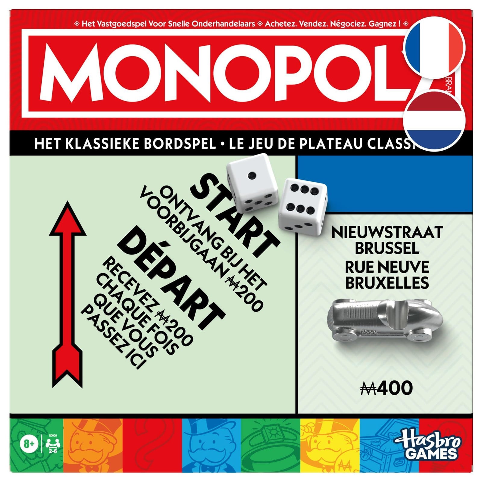 Hasbro Gaming Monopoly spel voor kinderen vanaf 8 jaar