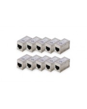 DIGITUS Modular Coupling 8P8C 1 1 for Round Cable two-parts plug 100 pcs. Kabel Netzwerk CAT 6 (AT-AG-8-8-C6S-10)