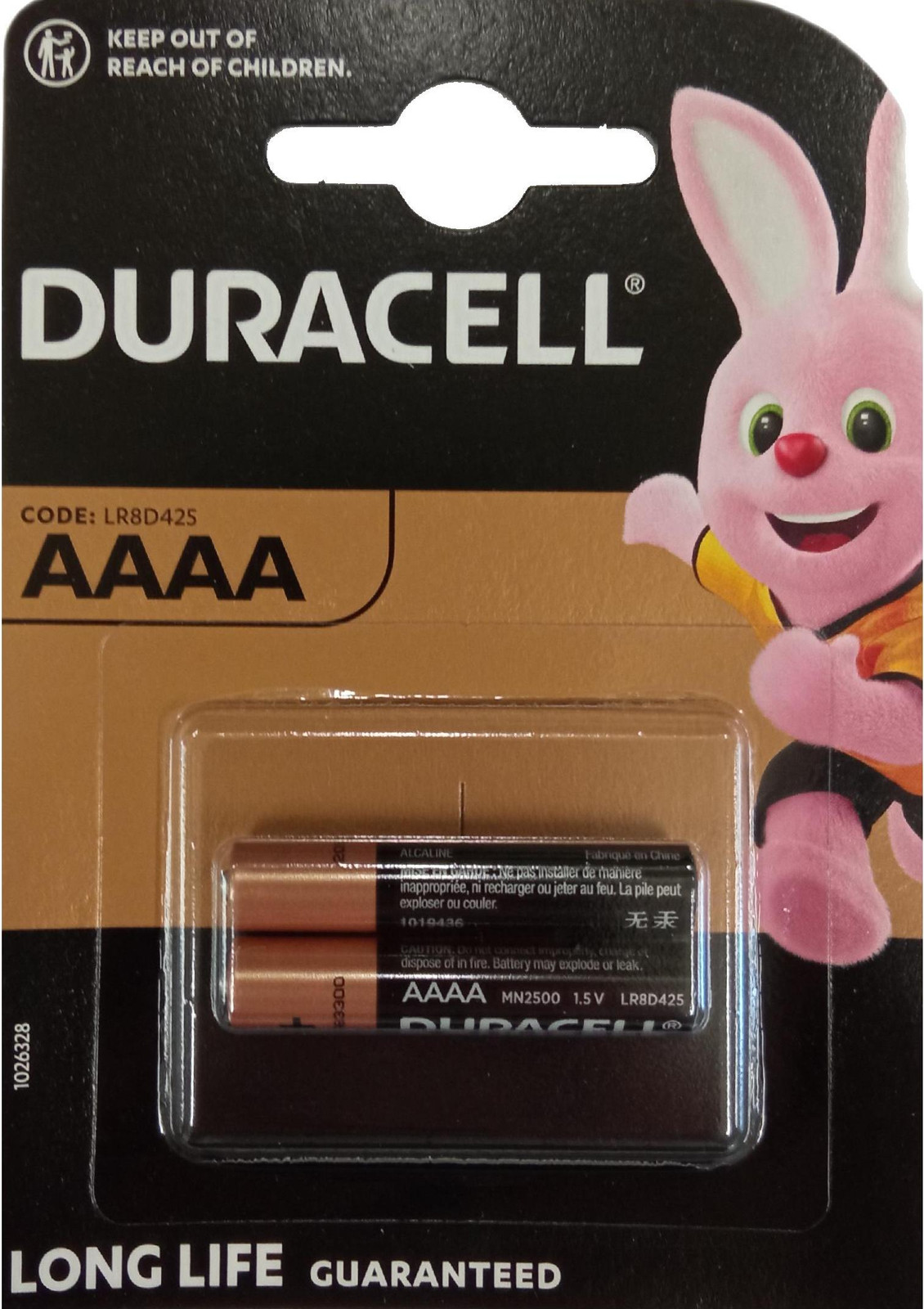 10x Duracell Ultra Power LR61/AAAA Mini MN2500 Alkaline Batterijen 1,5 V