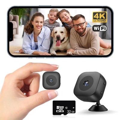 Small Cam, Mini Camera HD 1080P, Covert Video Recorder, High Definition WiFi Security Monitor, Full Color Night Vision camera 32g Card