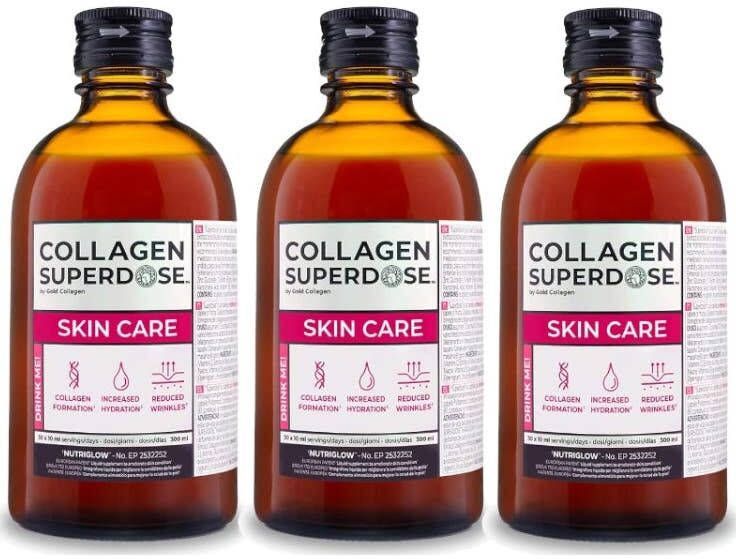 GOLD COLLAGEN Superdose Skin Care Pack 3x300ml