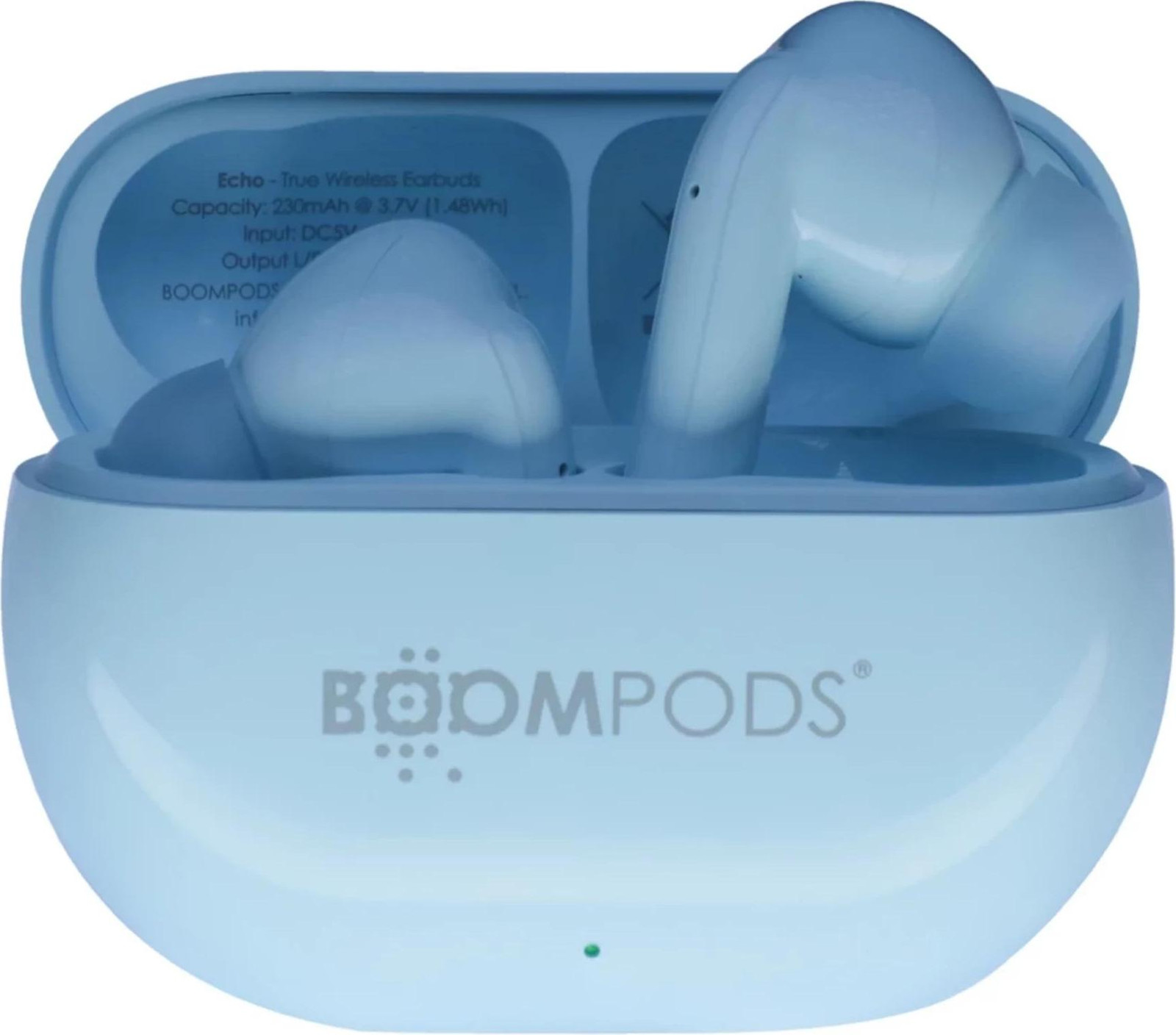 Boompods EchoBuds TWS-oordopjes met Bluetooth 5.3 en extra bas, hemelsblauw
