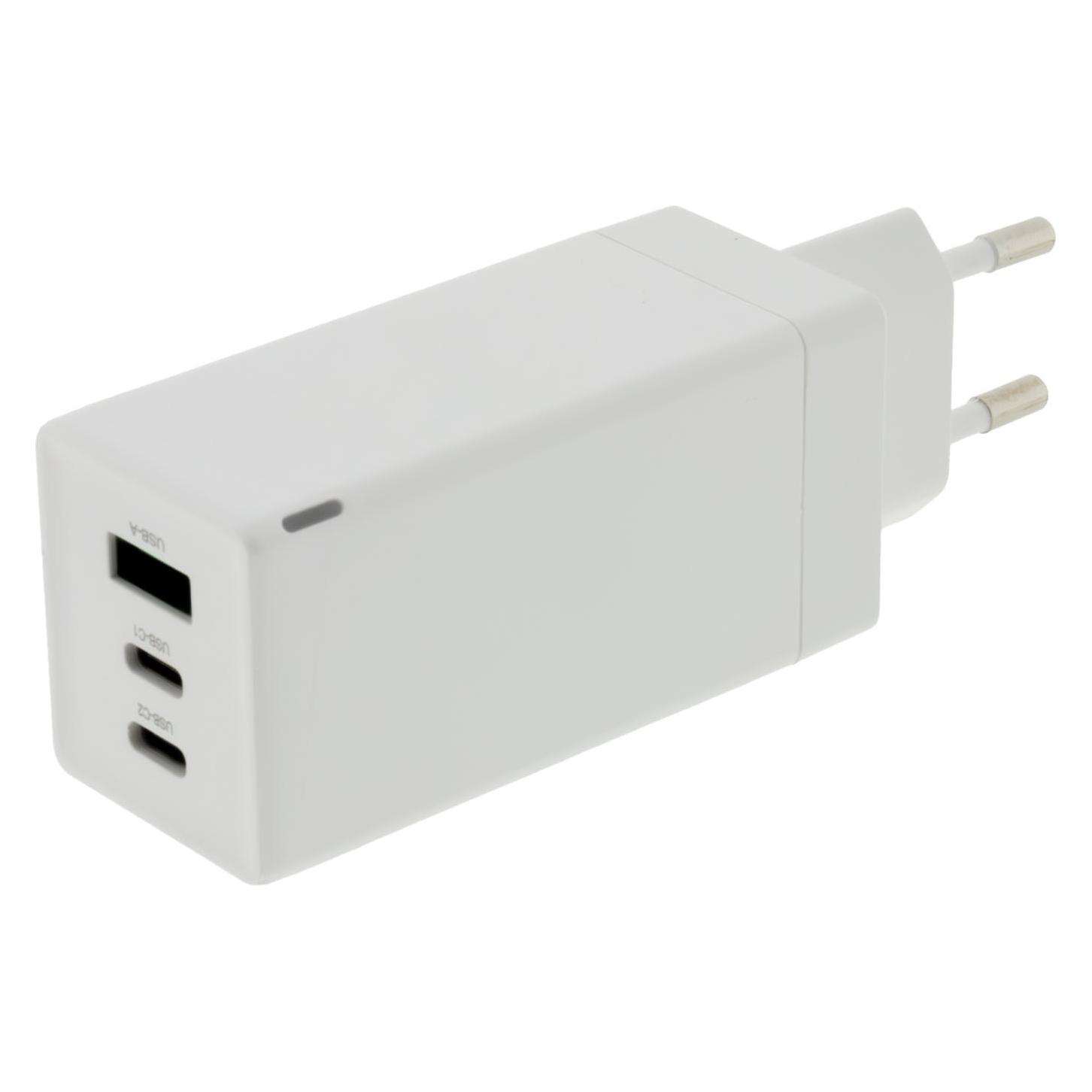 Patona GaN PD 65W 2xUSB-C + USB-A white (65 W, 3 Ports) (2642)
