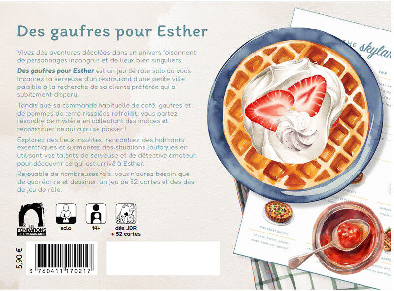 Les Fondations de l'Imaginaire Des gaufres pour Esther - Jeu de Rôle Solo