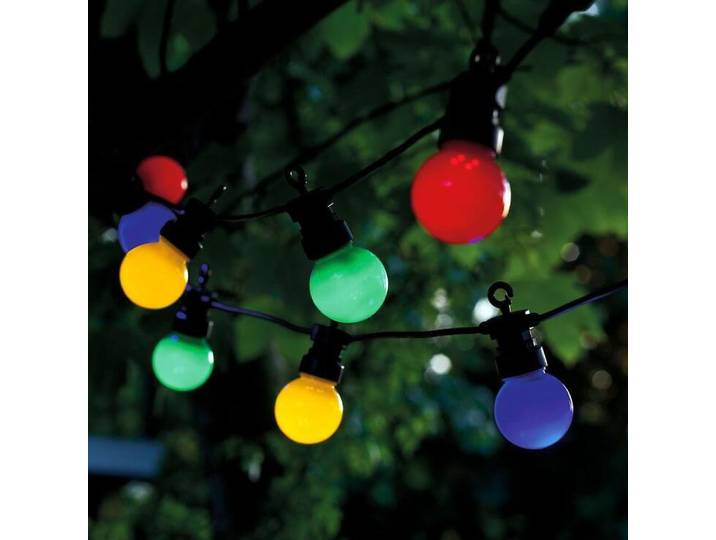 Sirius Home Lucas, 10 Lampen, LED, Blau, Grün, Rot, Gelb, Drinnen/Draußen, Schwarz, 6 W