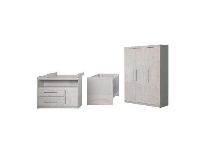 BABYZIMMER-SET Maren 2, mit breiter Wickelkommode, 3-teilig