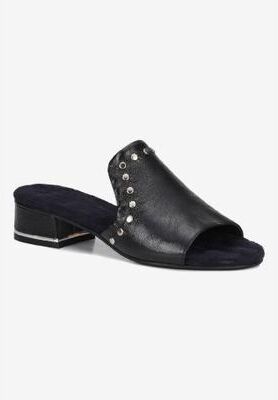 Women's Bizzy Sandal by Ros Hommerson in Black Tumbled Leather (Size 8 1/2 N)