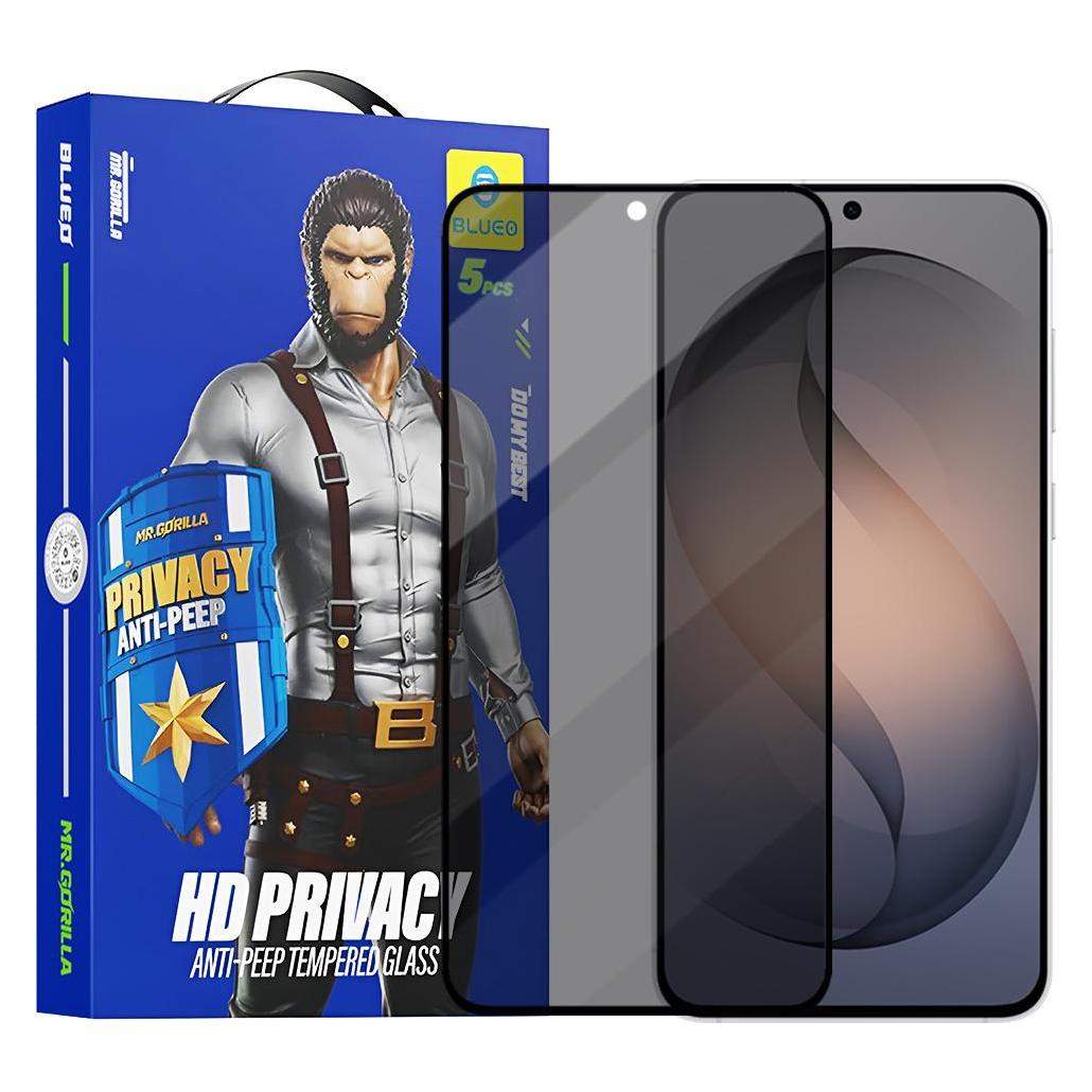 BlueO - Anti-Peep Privacy Glass (5 pack) - Samsung Galaxy S26 - Black (5 Stk., Samsung Galaxy S26) (65724950)