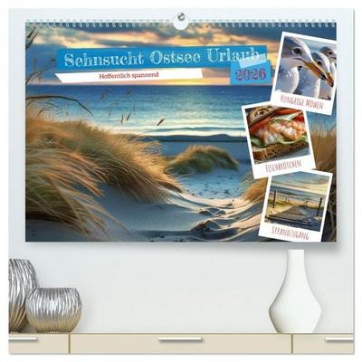 Sehnsucht Ostsee Urlaub (hochwertiger Premium Wandkalender 2026 DIN A2 quer), Kunstdruck in Hochglanz