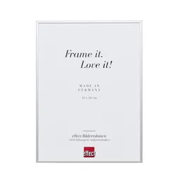 effect Bilderrahmen Profil Quadro Aluminium Silber / Antireflexglas / Refloglas ...