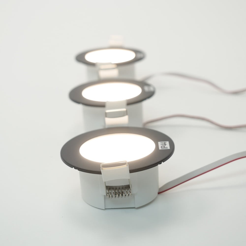Eglo Fueva 6-Z Zigbee LED Inbouwspot IP44 - Zwart - Rond