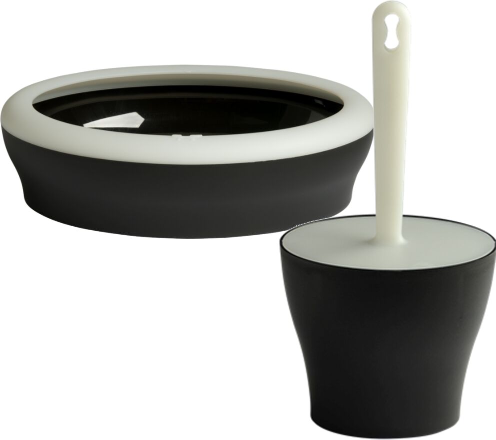 United Pets Set Viccì Vaschetta Igienica + Linda palettina Igienica con Porta Palettina Tortora