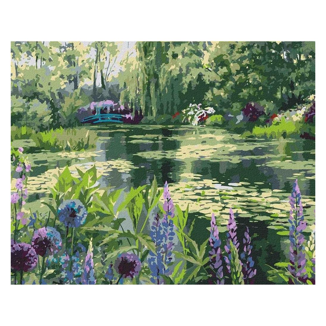 Malen nach Zahlen - Monets Garten 40x50 (488691)