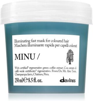 Davines Minu Illuminating Mask máscara iluminadora para cabelo pintado 250 ml. Minu Illuminating Mask