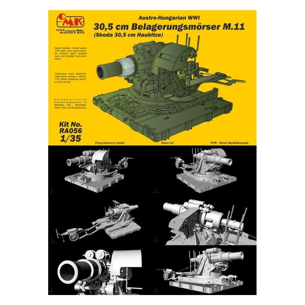 CMK Austro-Hungarian WWI 30,5cm Belagerungs- mörser M.11(Skoda 30,5cm Haubitze) (129-RA056)