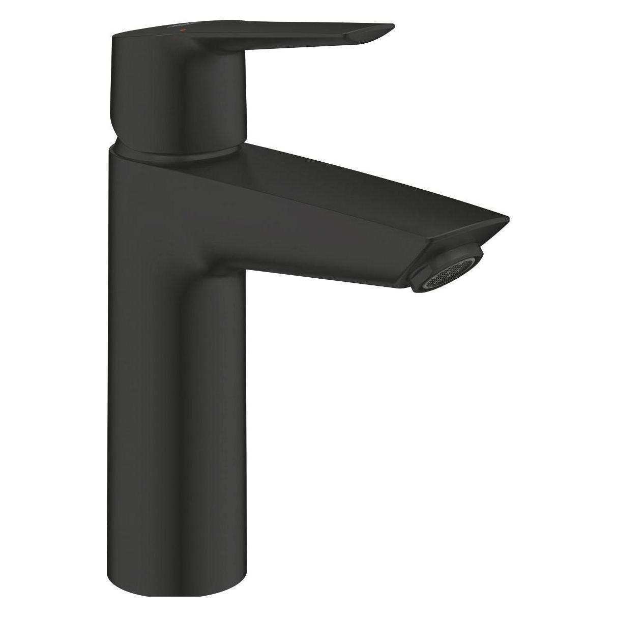Grohe Start QuickFix Lavaboarmatur, M-Size, Push-Open, energiesparend, mattschwarz (235752432)
