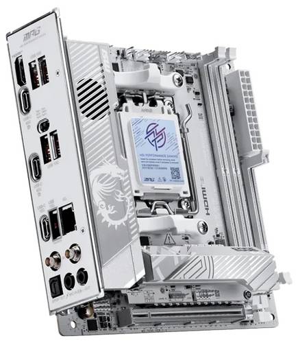 MSI MPG X870I EDGE TI EVO WIFI Mainboard Sockel (PC) AMD AM5 Formfaktor (Details) ITX Mainboard-Chipsatz AMD X870