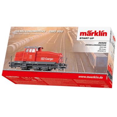 Diesellokomotive MÄRKLIN "Märklin Start up, Diesellok DHG 500 DB Cargo - 36506", rot, Modelleisenbahn-Fahrzeuge, Kinder, Kunststoff, Metall, mit Licht und Geräuschelektronik