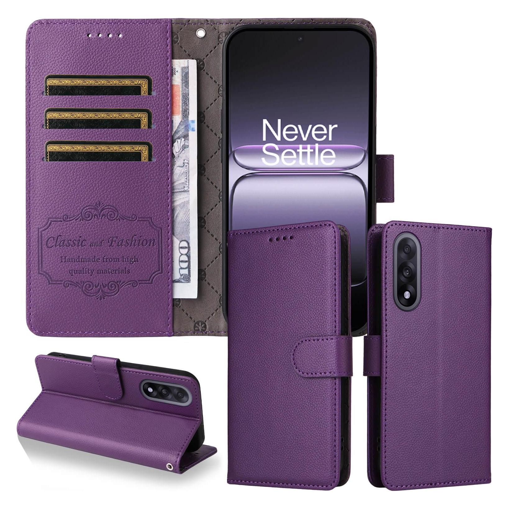 Cover-Discount OnePlus Nord 5 - Lederoptik-Hülle mit strukturierter Oberfläche (OnePlus Nord 5) (66373347)
